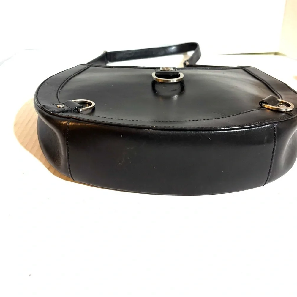 Black Leather Shoulder Bag